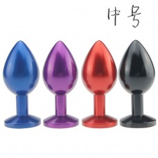 Medium Size multicolor Metal stainless metal Anal Plug Medium Size multicolor Metal stainless metal Anal Plug